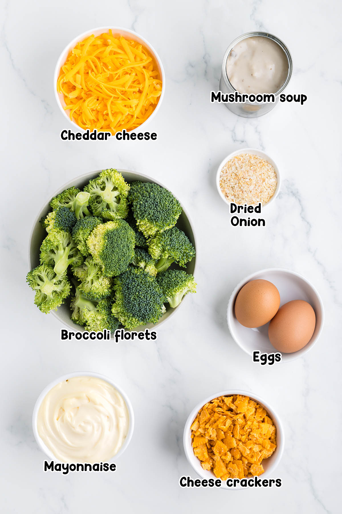 broccoli casserole ingredients.