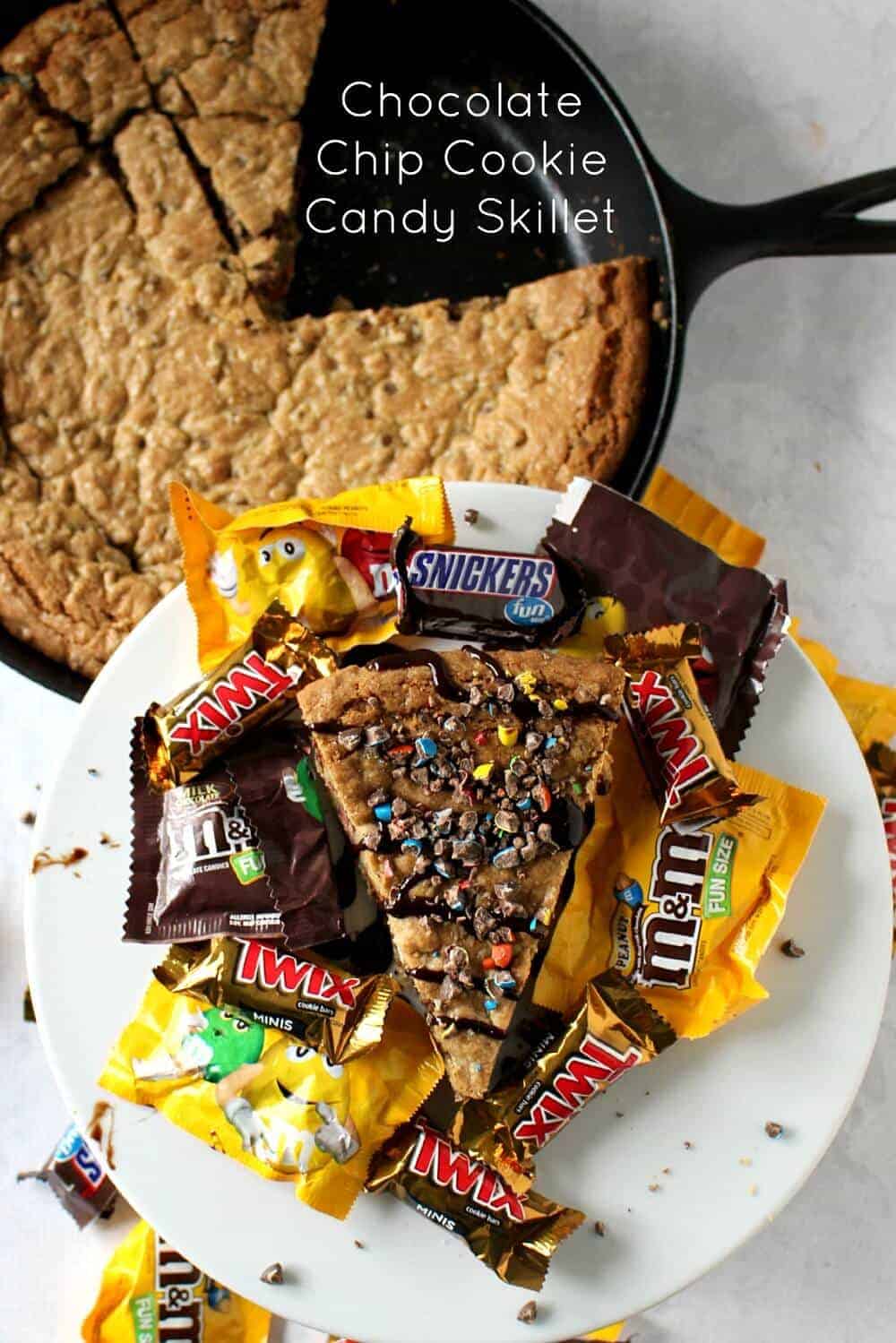 Chocolate Chip Cookie Candy Skillet