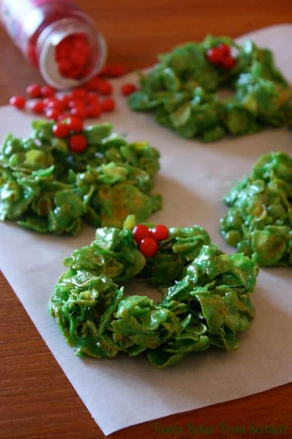 Christmas Cornflake Wreath by It Tastes Better from Scratch 