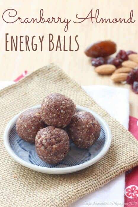 Cranberry Almond Energy Balls