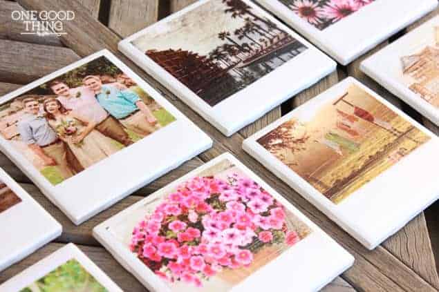 DIY Polaroid Photo Coasters by One Good Thing by Jillee