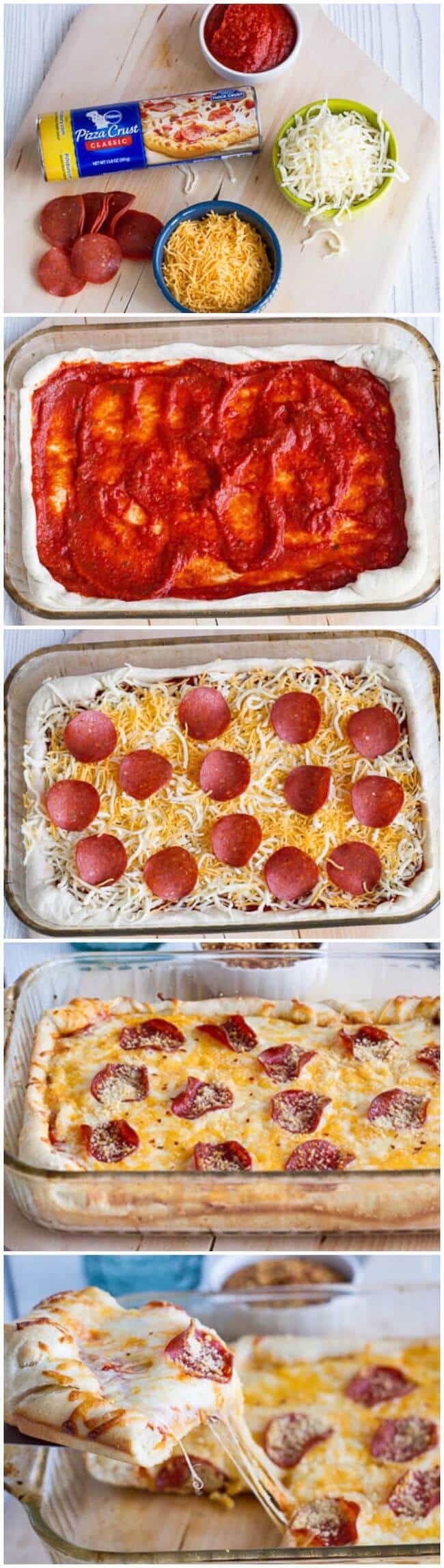 Deep dish pizza casserole