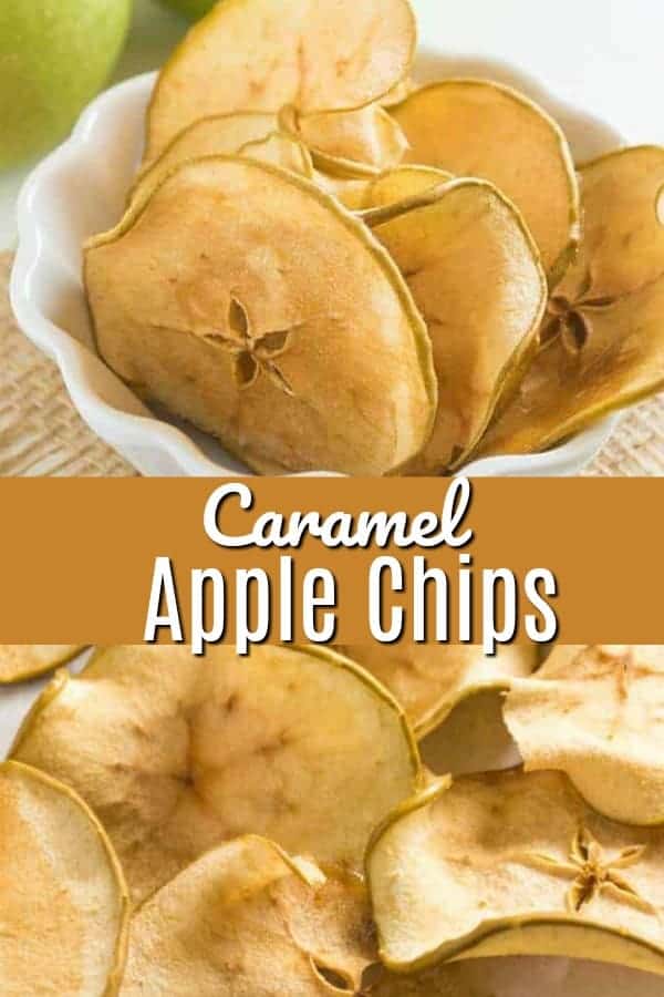 Candied Apple Chips - Baked Apple Chips - Fake Ginger