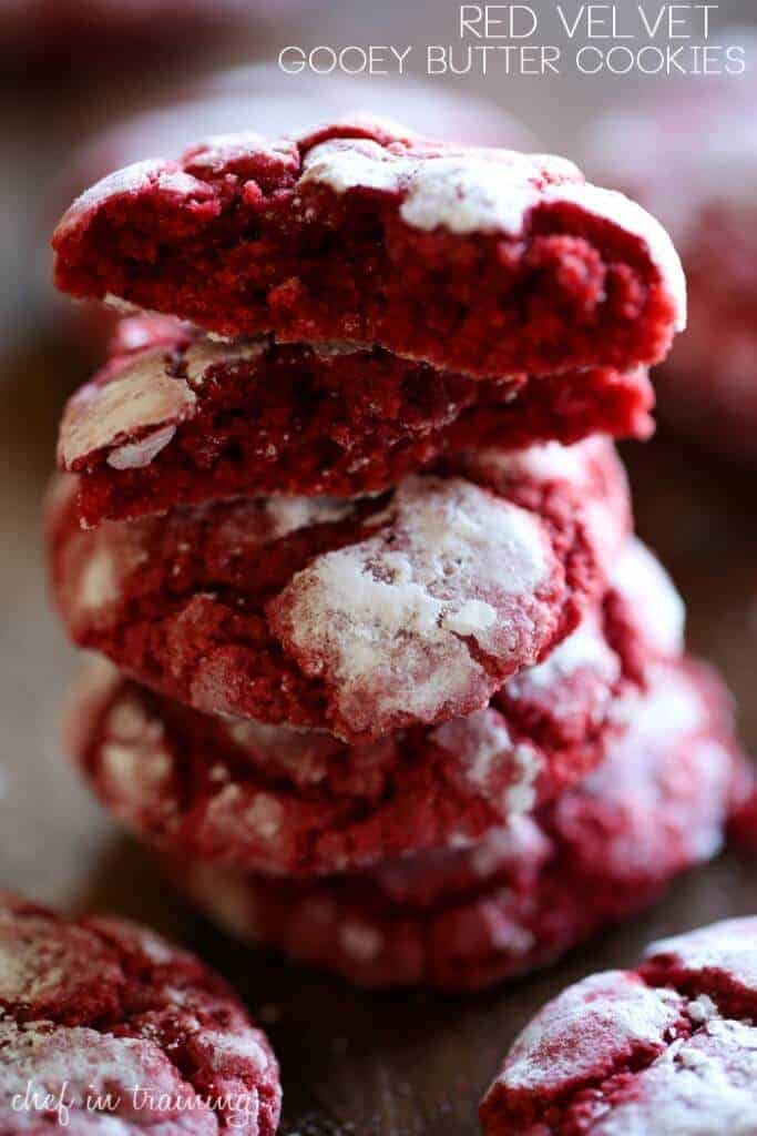 Red Velvet Gooey Butter Cookies by Chef-in-Training 