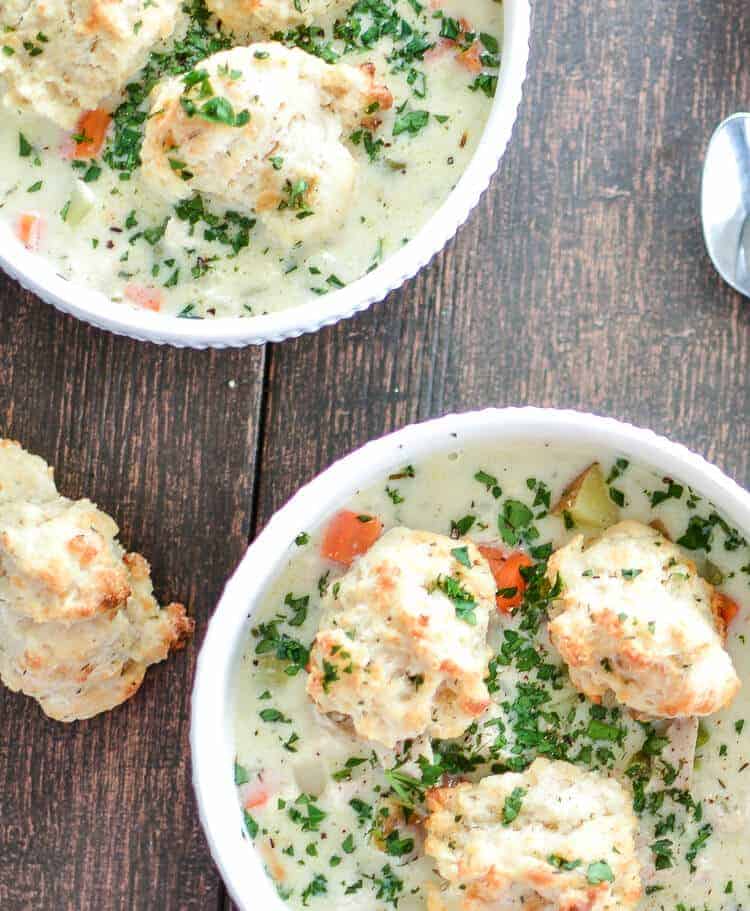 Turkey Pot Pie Soup by Cooking and Beer 