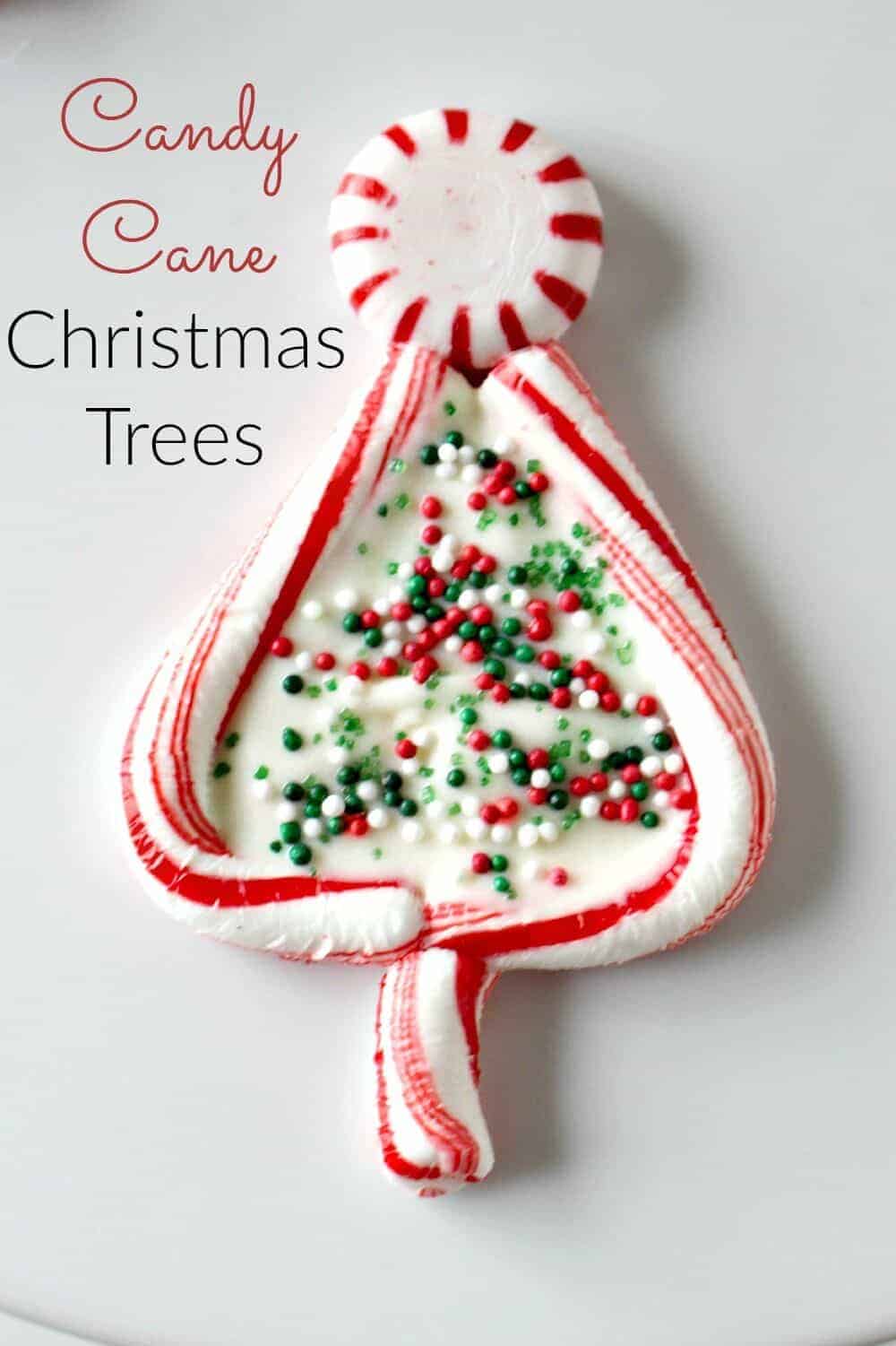 Candy Cane Christmas Trees - such a cute and easy Christmas treat