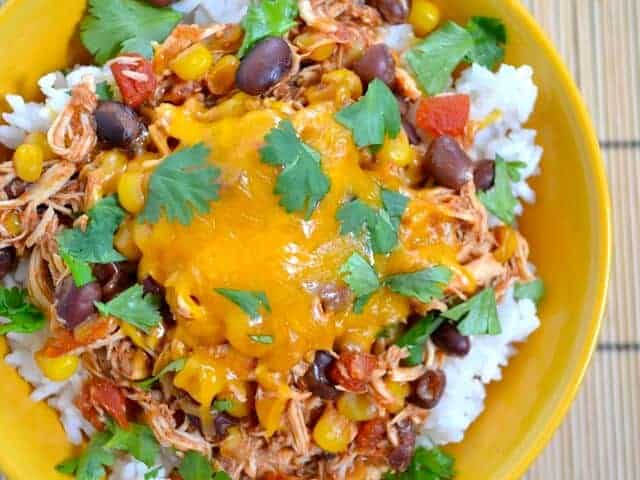 Slow Cooker Chicken Taco Bowls by Budget Bytes