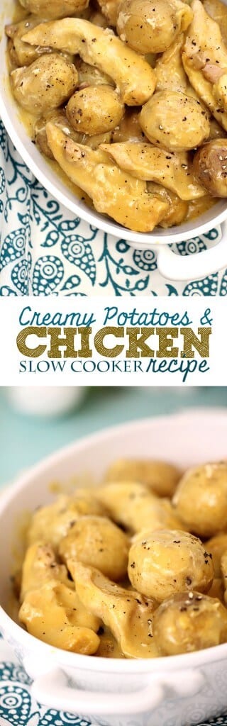 Chicken and Potatoes Slow Cooker Recipe by Homemaking Hacks 