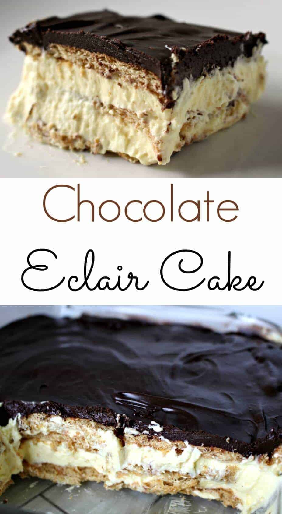 The Easiest Eclair Cake - The Perfect No Bake Dessert - Princess Pinky Girl