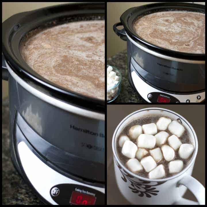 Creamy Crock Pot Hot Chocolate from Wishes and Dishes