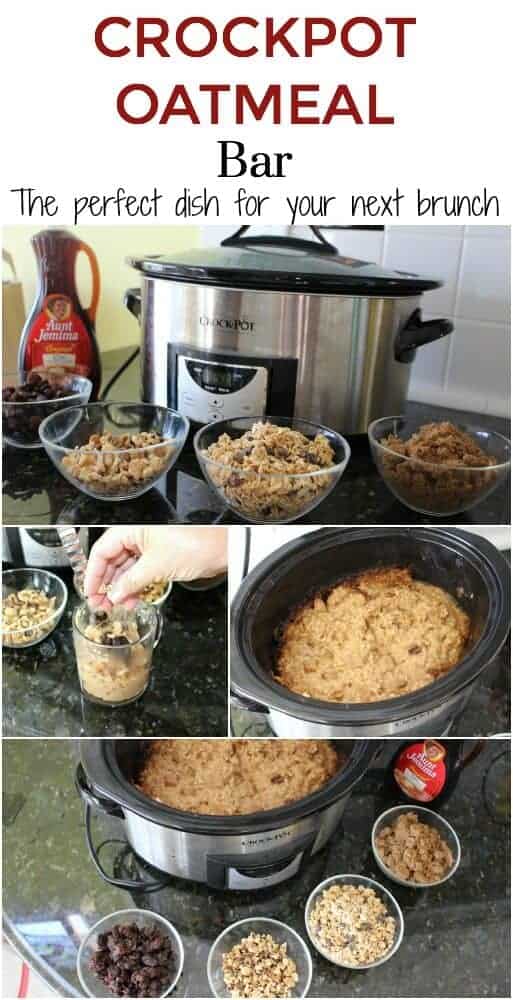 Crockpot Oatmeal Bar - perfect to serve for brunch