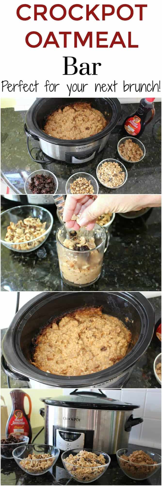 Crockpot Oatmeal Bar - the pefect dish for your next brunch