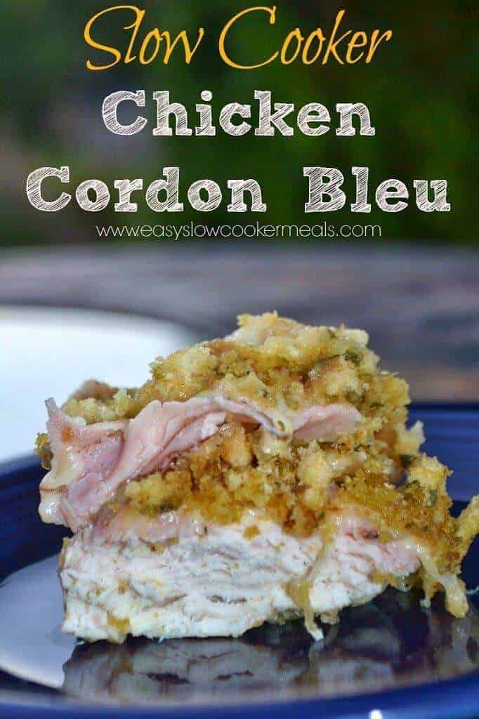 Easy Slow Cooker Chicken Cordon Bleu by Easy Slow Cooker Meals 