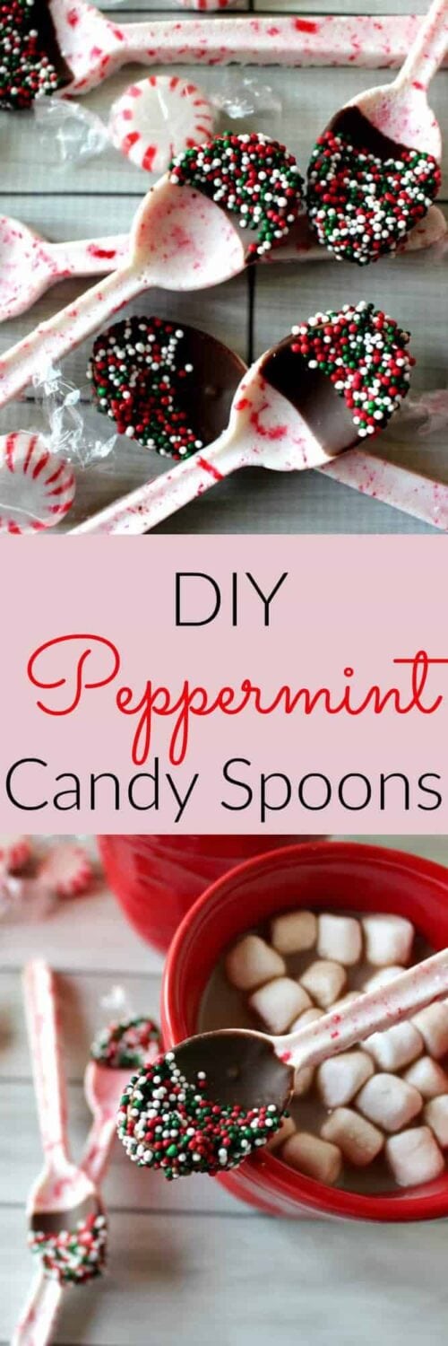 Peppermint candy spoons