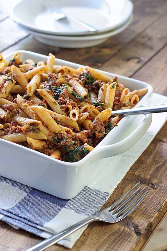 Slow Cooker Beef and Cheese Pasta by The Cooking Jar 