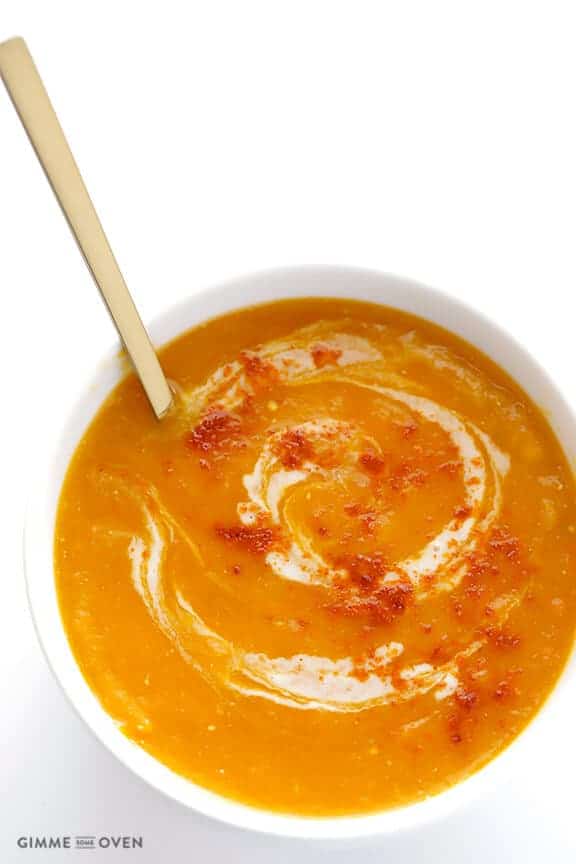 Slow Cooker Butternut Squash Soup by Gimme Some Oven 
