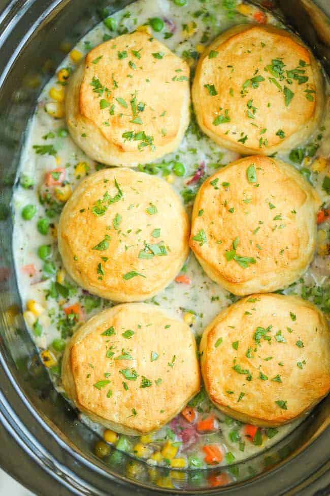 Slow Cooker Chicken Pot Pie by Damn Delicious