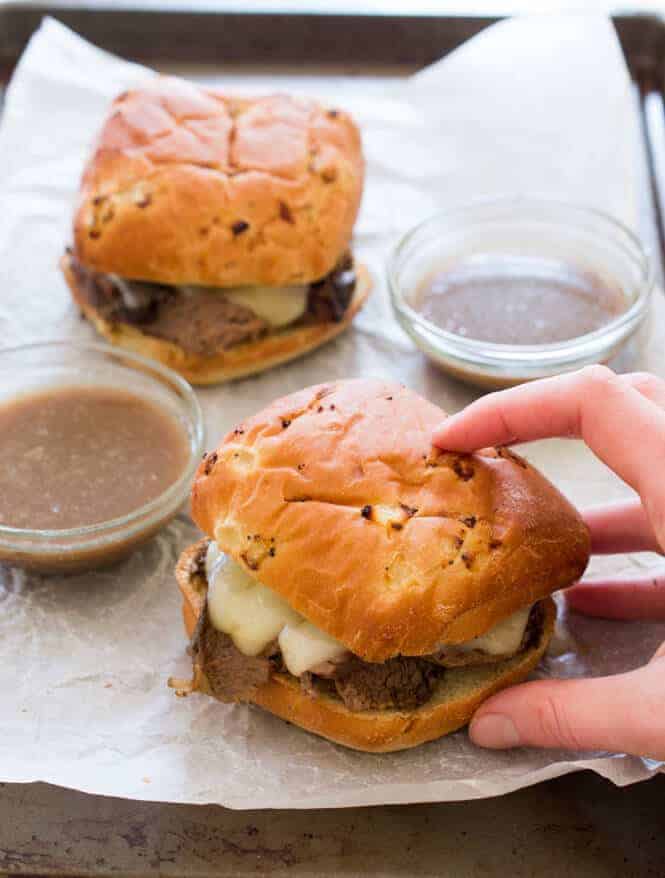 Slow Cooker French Dip Sandwiches by Chef Savvy