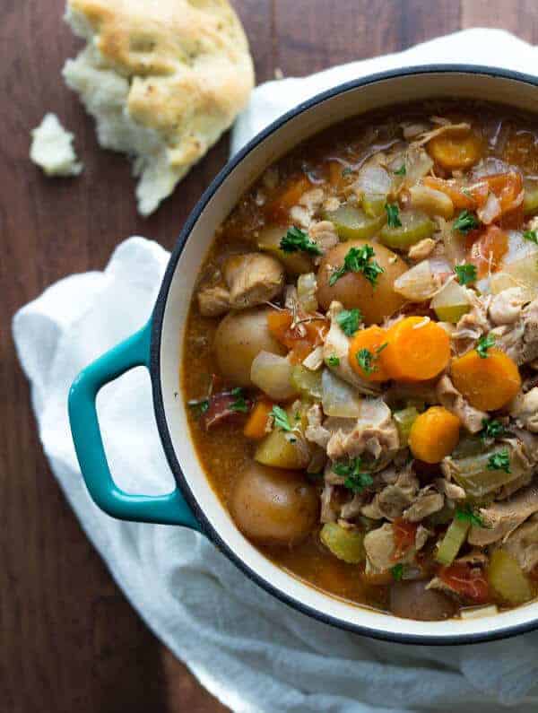 Slow Cooker Tuscan Chicken Stew 