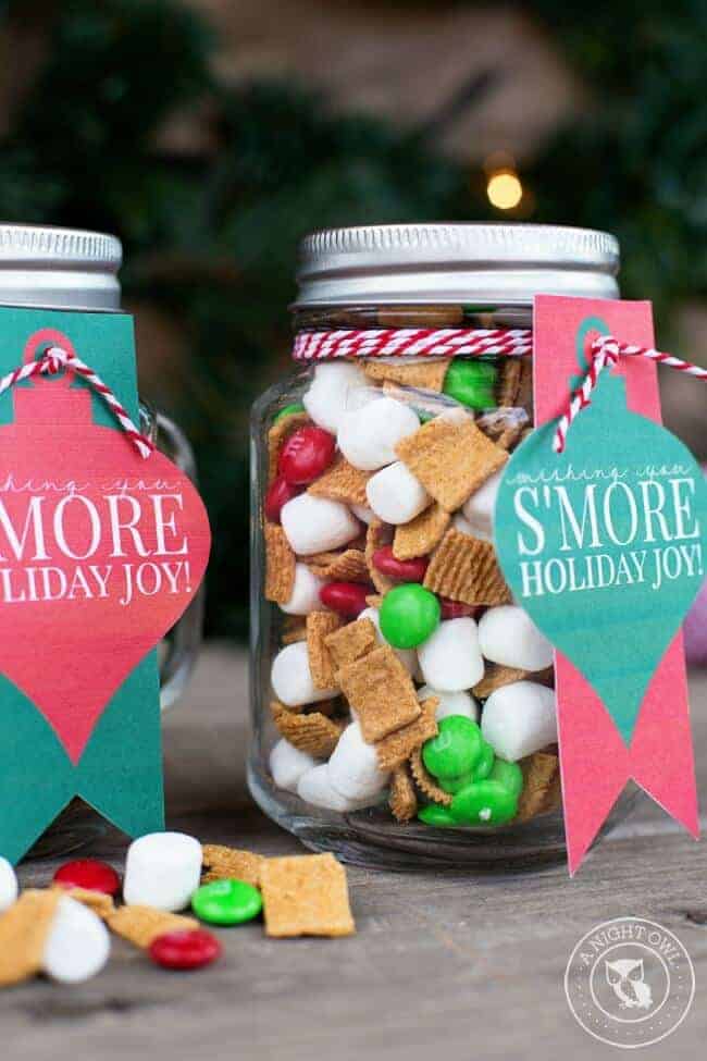 Smores Mason Jar by A Night Owl Blog 