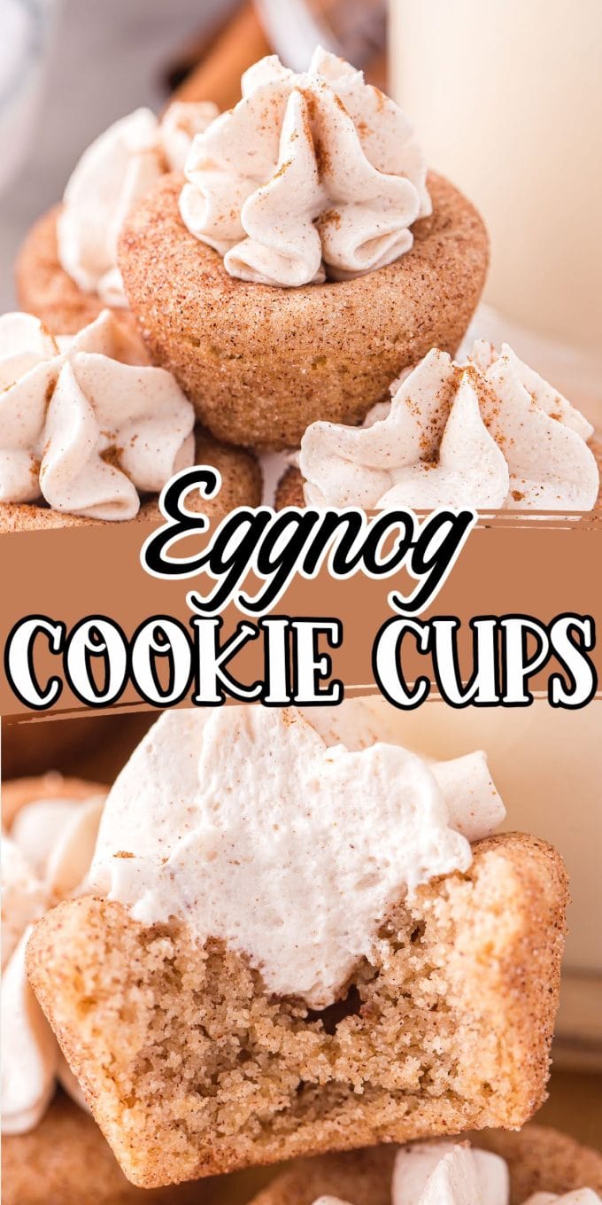 eggnog cookie cups pinterest