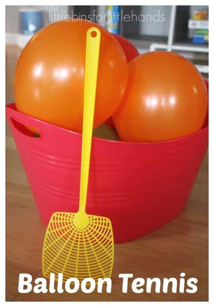 Balloon Tennis by Little Bins Little Hands 