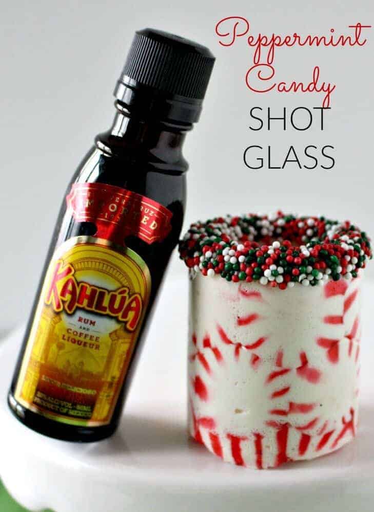 DIY Peppermint Candy Shot Glass from Princess Pinky Girl