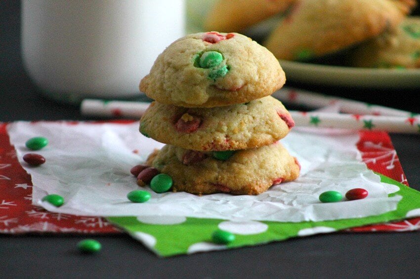 Christmas M&M Cookies - Princess Pinky Girl