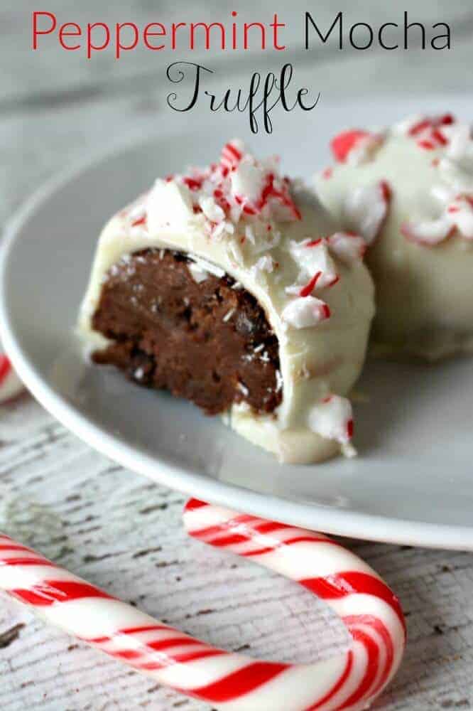 Peppermint Mocha Truffles - Peppermint chocolate and just a hint of mocha