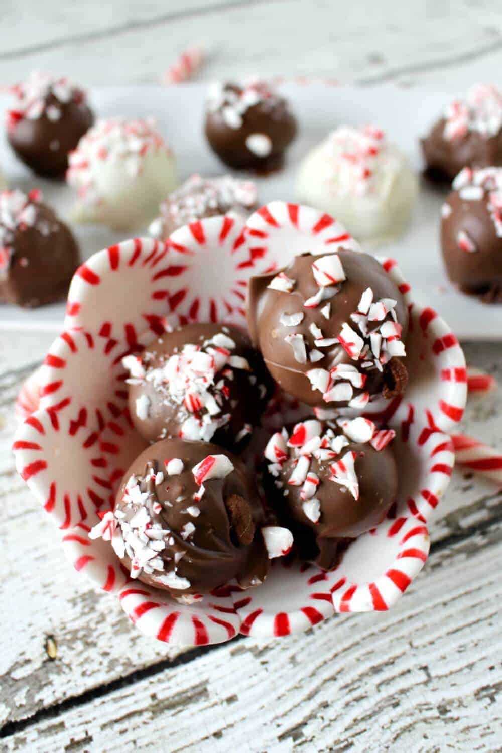 Peppermint mocha truffles