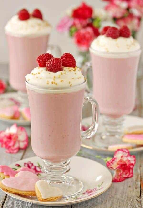 Raspberry White Hot Chocolate by Sugar Hero