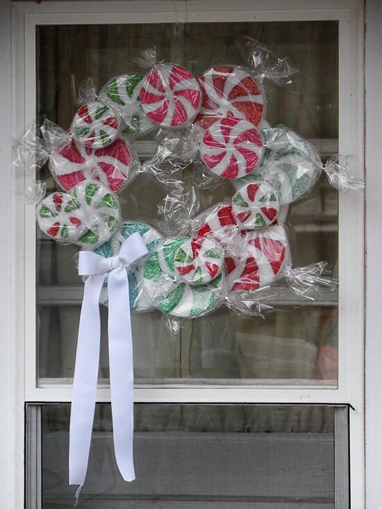 peppermint candy wreath