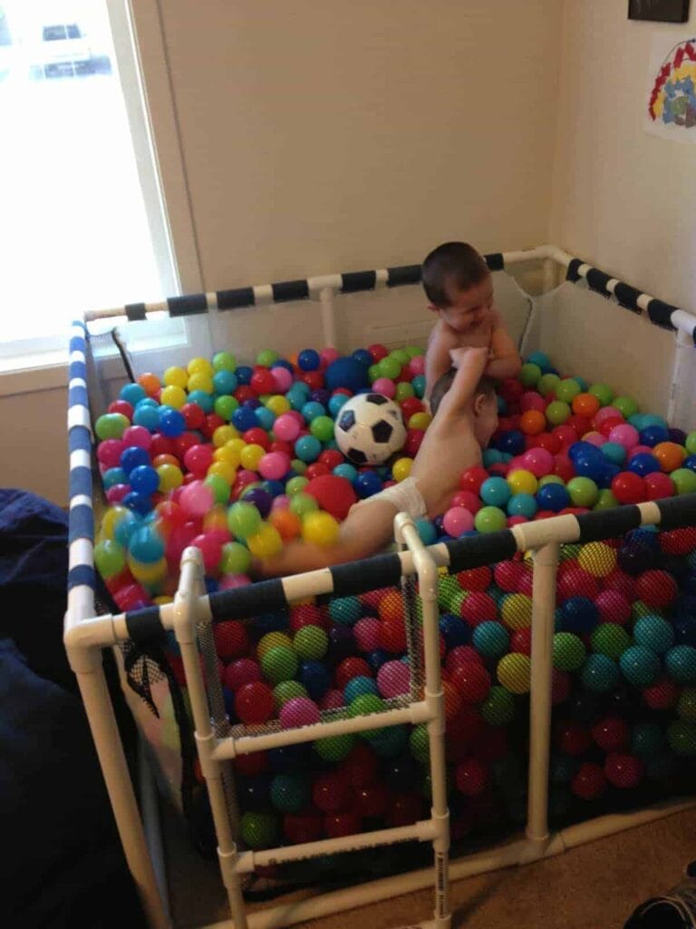 DIY PVC Pipe Ball Pit by Cup of Autism 