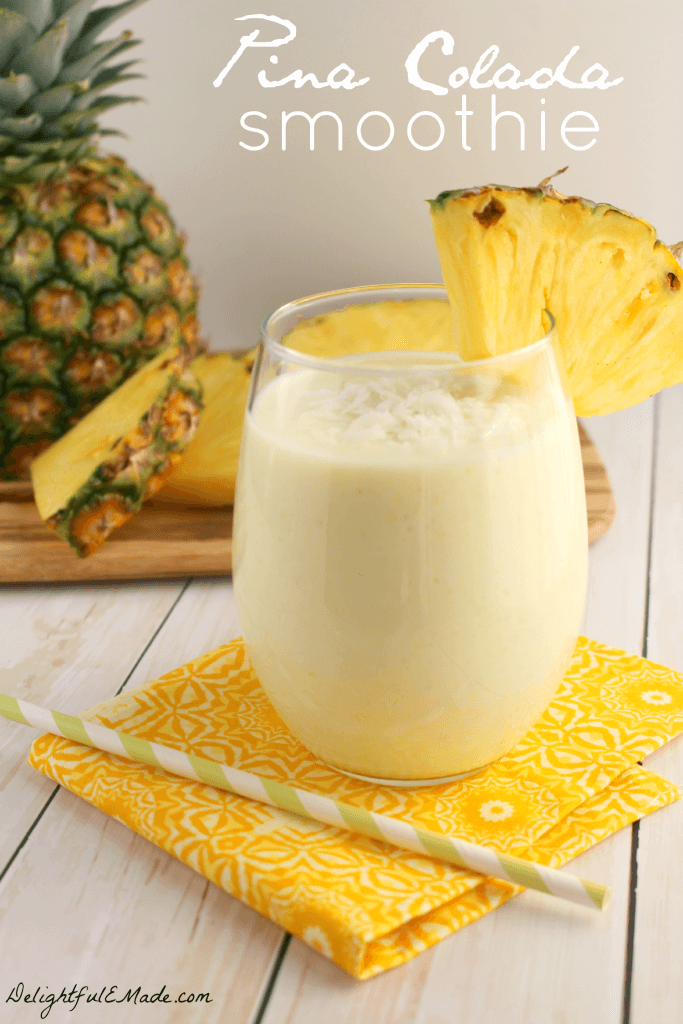 Pina Colada Smoothie by Delightful E Made 