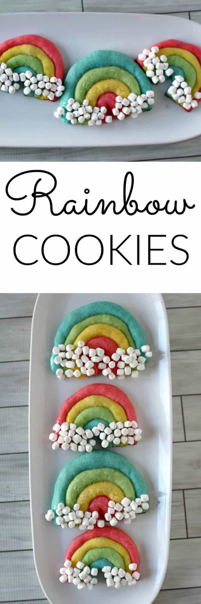 Rainbow Cookies - the perfect for Easter, St. Patricks Day or an any day treat