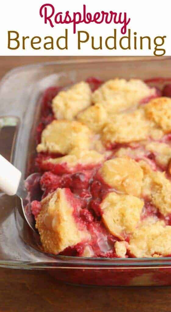Raspberry Bread Pudding