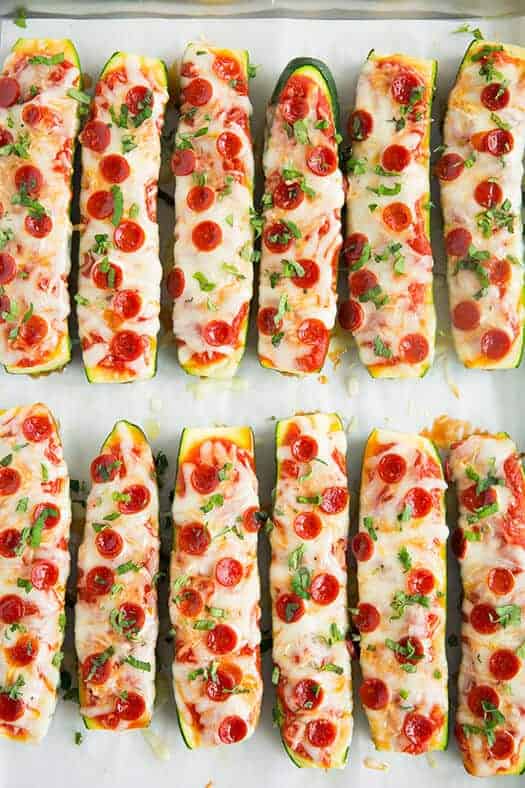 Zucchini Pizza Boats by Cooking Classy 