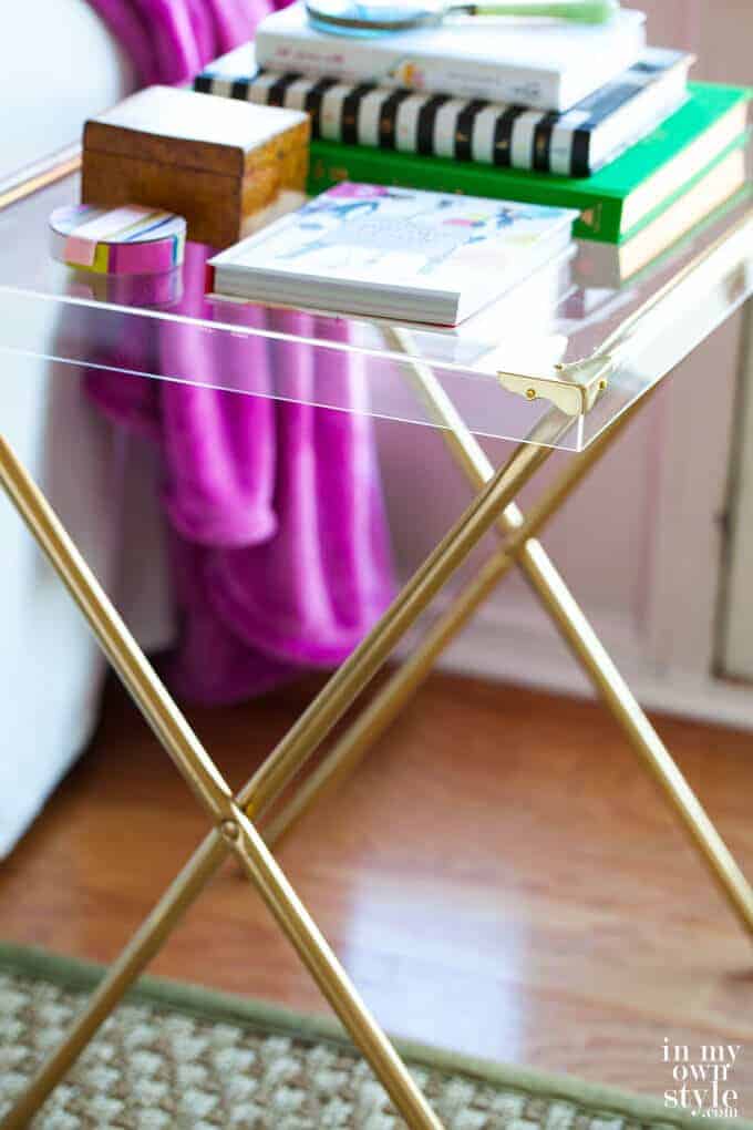 Acrylic Side Table by In My Own Style 