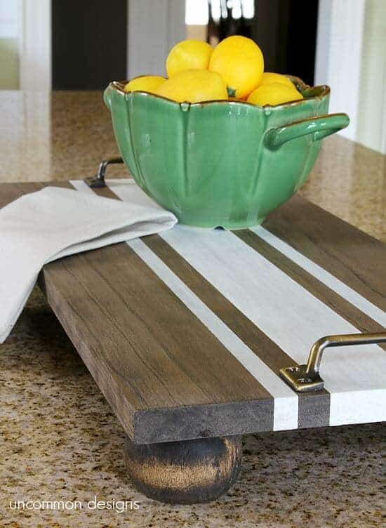 DIY Wooden Server Tray by Uncommon Designs 