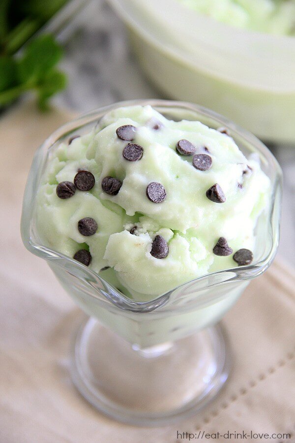 Mint Chip Frozen Yogurt from Eat. Drink. Love.