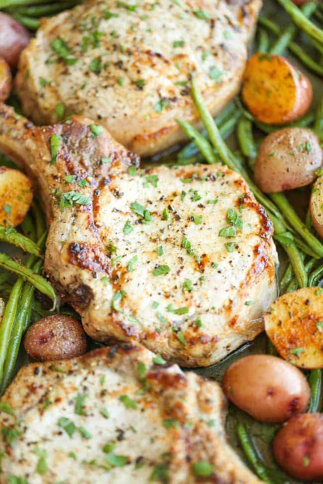 One Pan Ranch Pork Chops by Damn Delicious