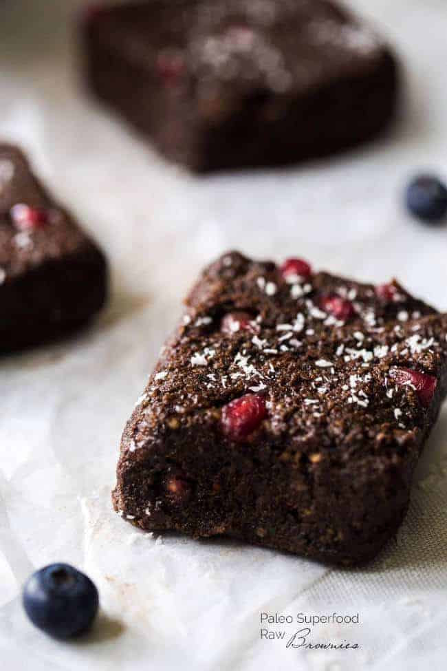 Paleo Superfood No Bake Brownies by Food Faith Fitness