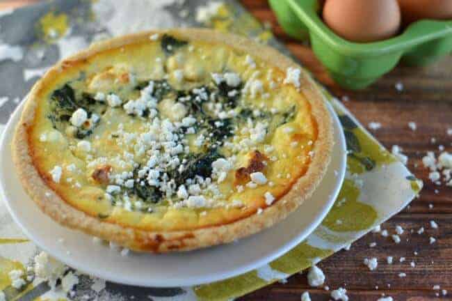 Spinach and Feta Quiche Princess Pinky Girl