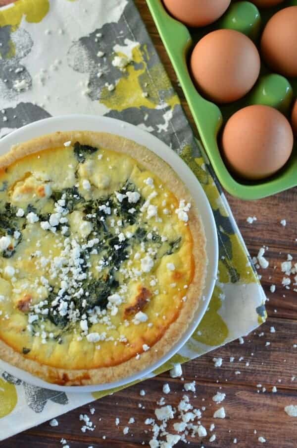 spinach and feta quiche