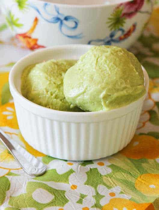 Vanilla Avocado Banana Ice Cream from Averie Cooks