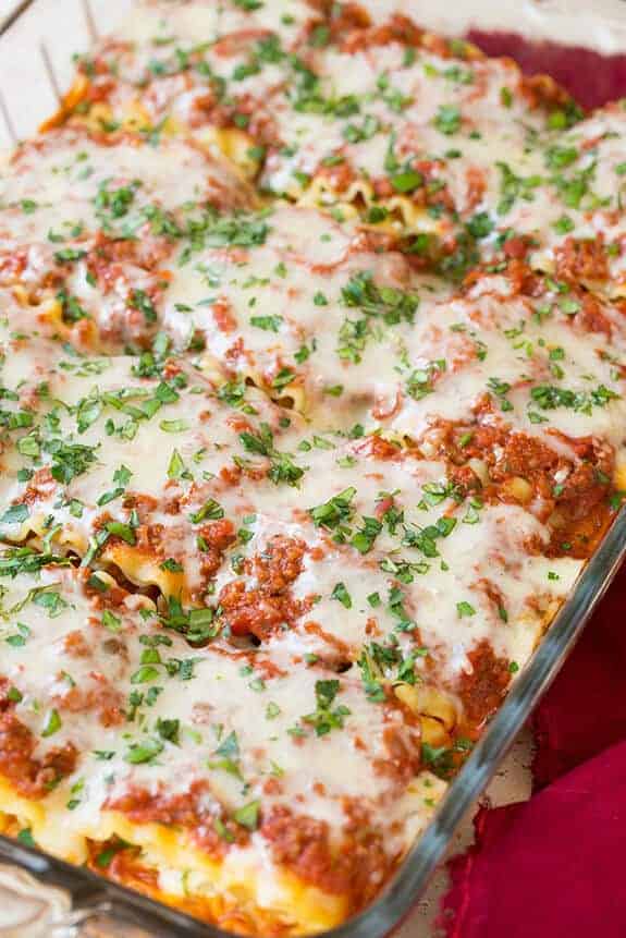 lasagna roll ups by Cooking Classy 