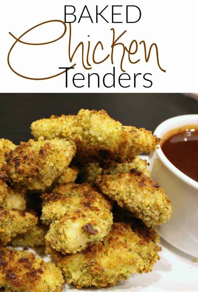 Baked Chicken Tenders - a delicious and healthier family dinner