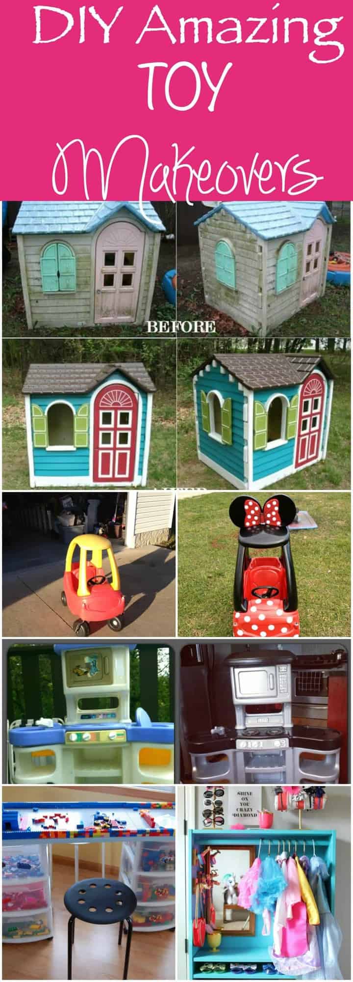 A child\'s play house painted