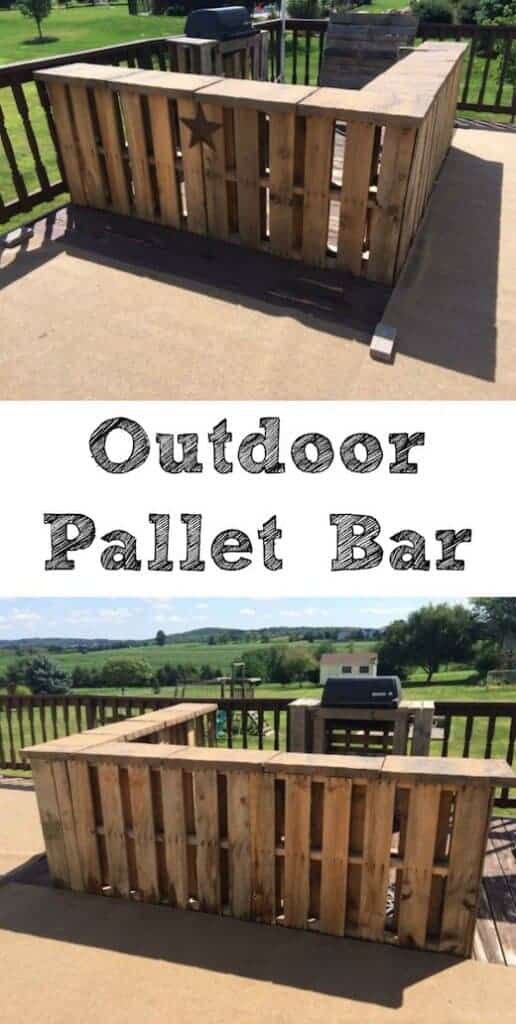 DIY Outdoor Pallet Bar from 1001 Pallets