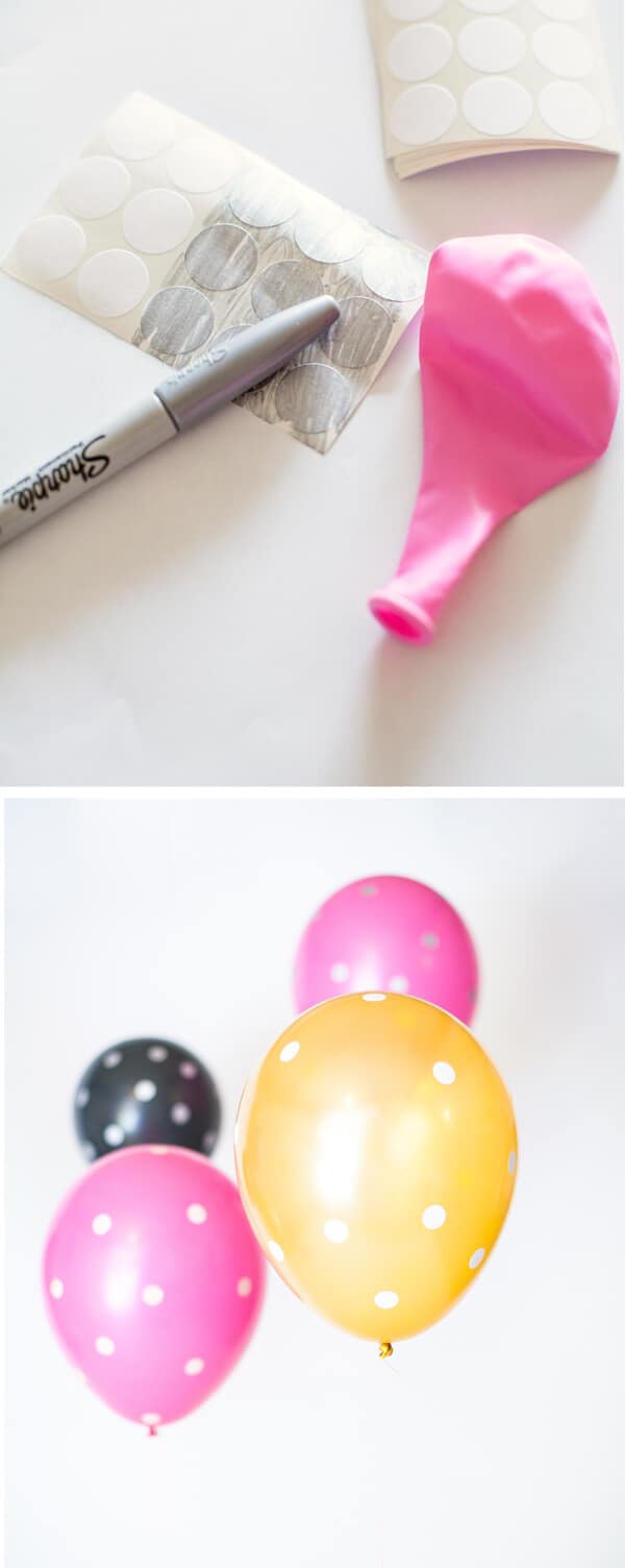 DIY Polka Dot Balloons with Office Supplies by A Subtle Revelry 